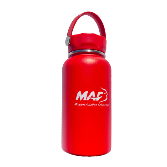 MAF Water Bottle - Red Matte