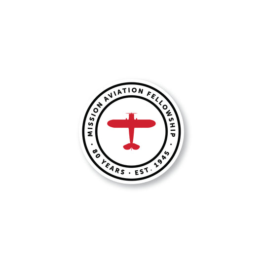 Sticker- 80th Anniversary Waco Silhouette Sticker