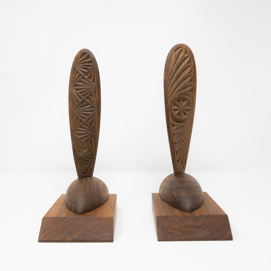 Wooden Carved Prop Blade- South Central Asia
